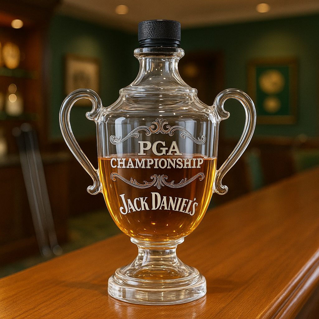 PGA Championship Trophy Whiskey  Bottle