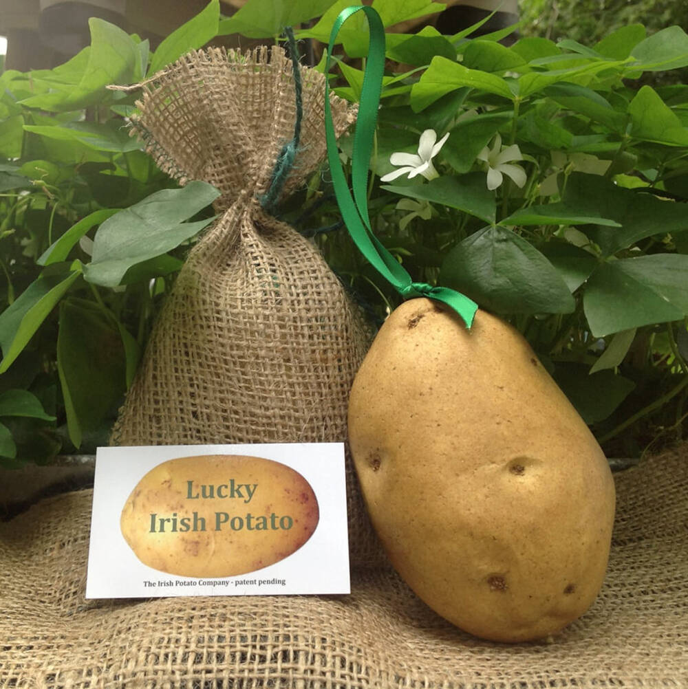 Irish ornament, looks like a real potato. Very cute!