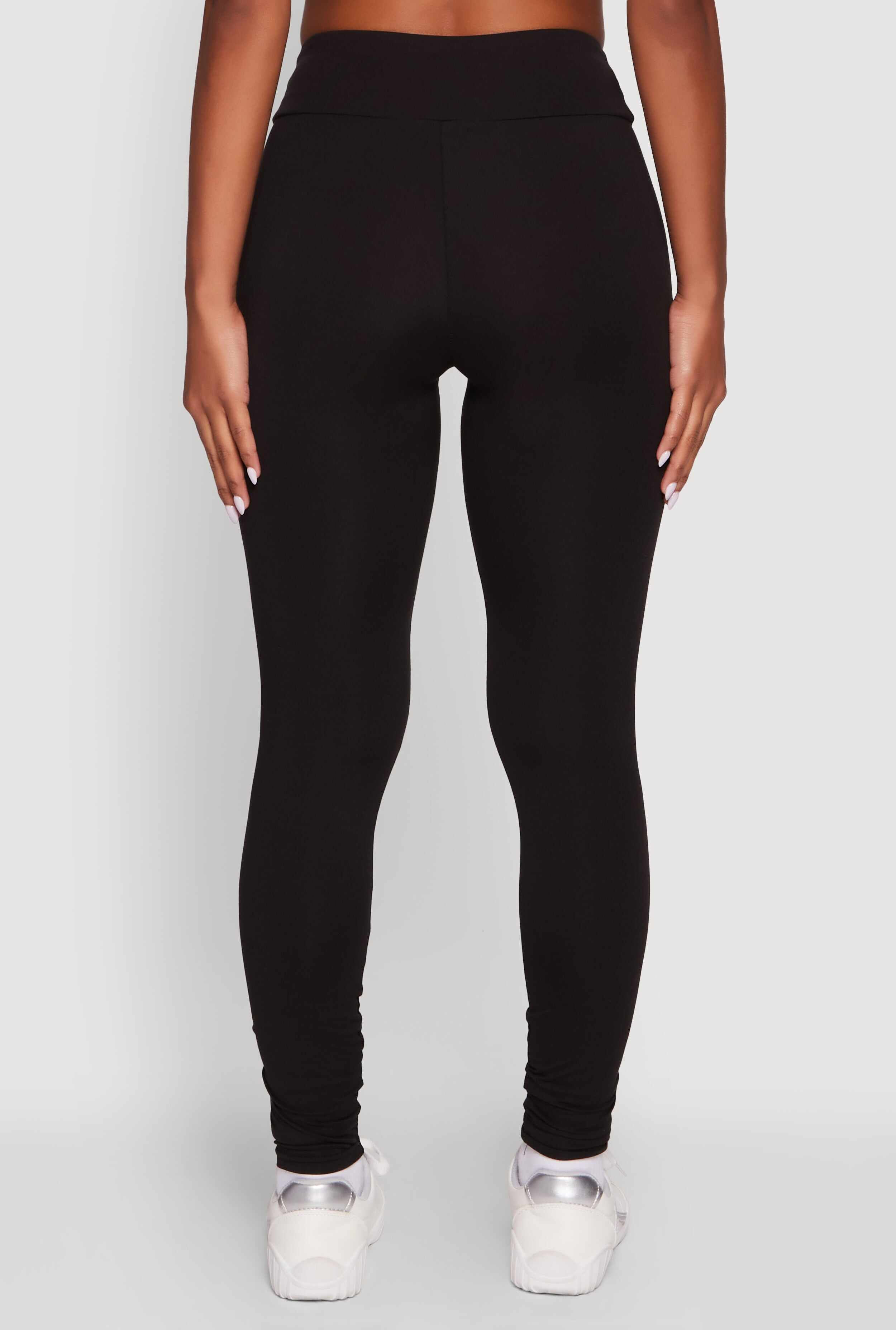 Soft Brushed Knit High Waisted Leggings