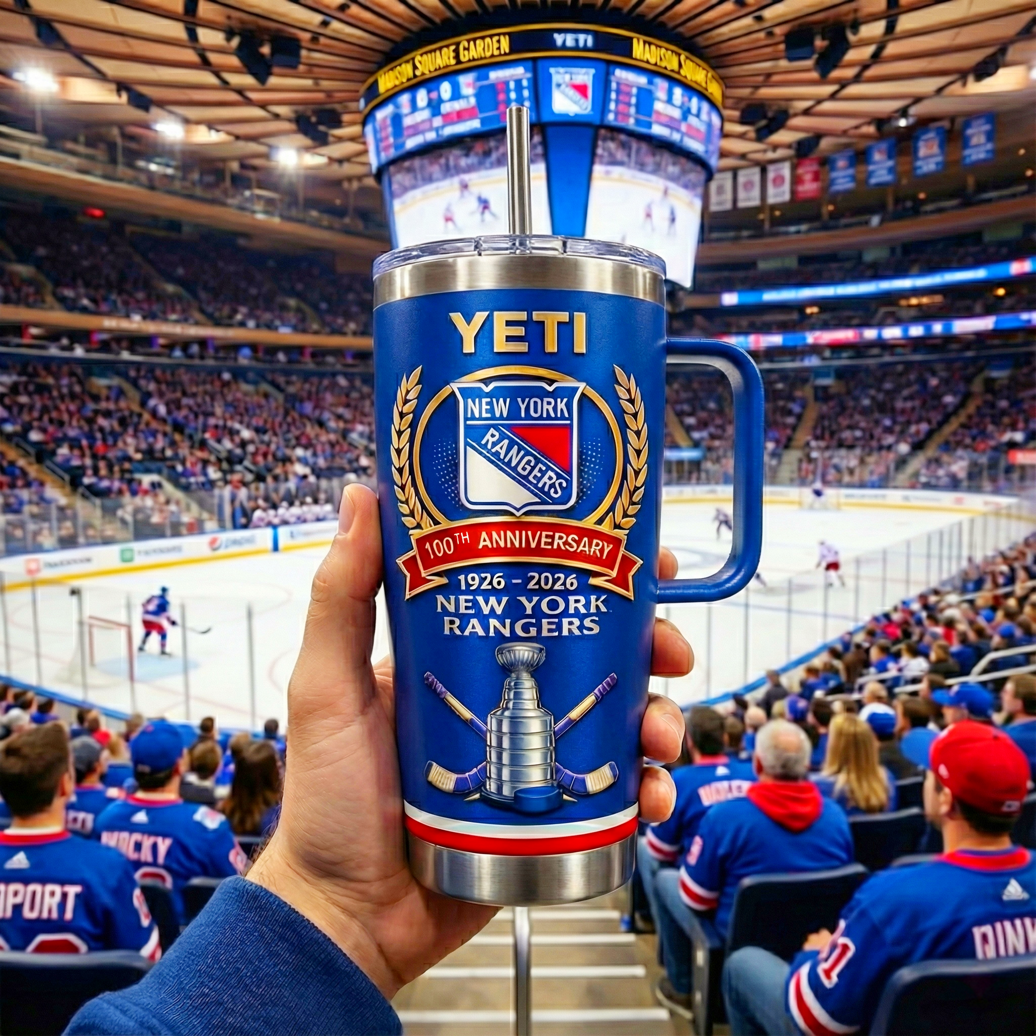 New York Rangers 100th Anniversary YETI Tumbler