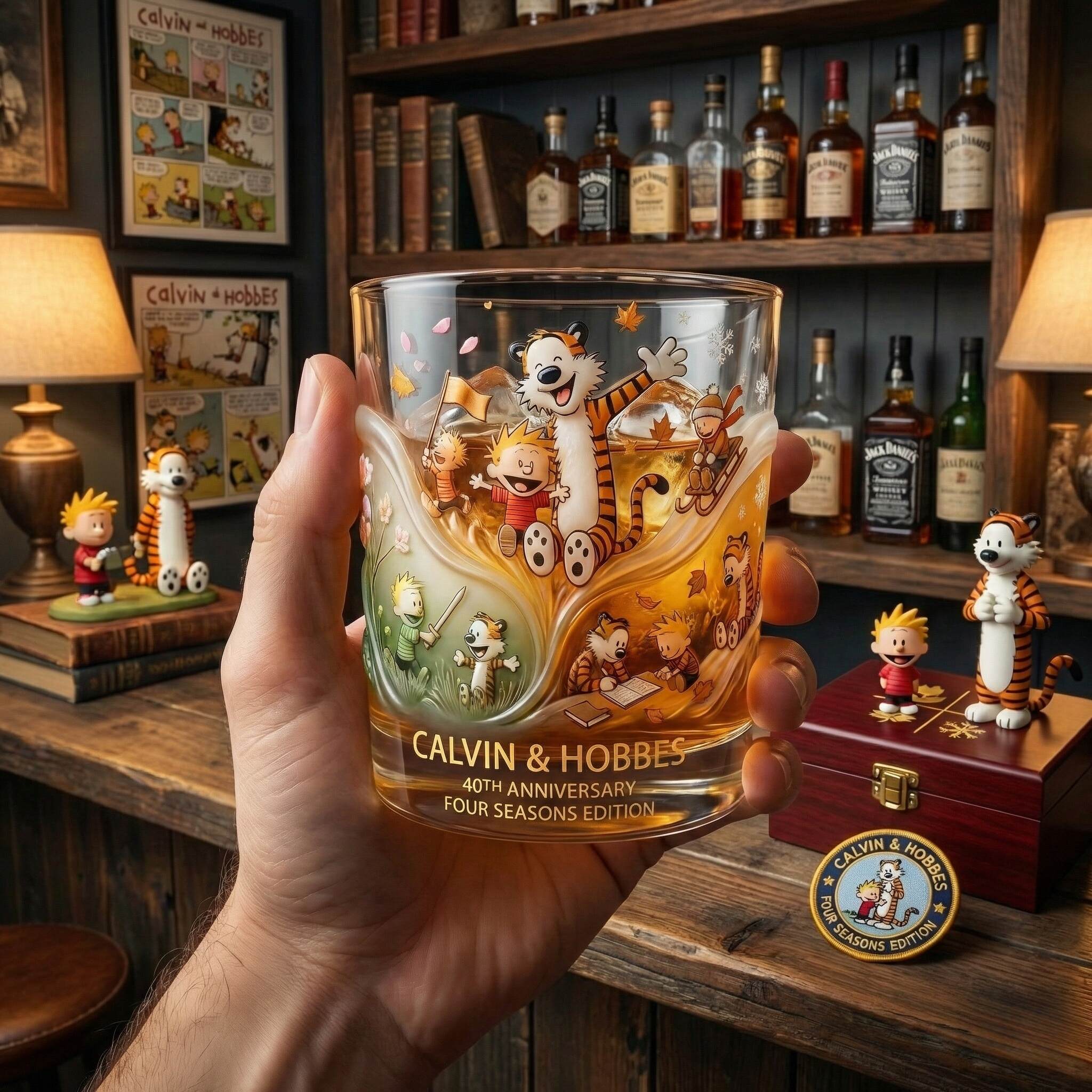 🥃 Calvin & Hobbes 40th Anniversary Commemorative Glass