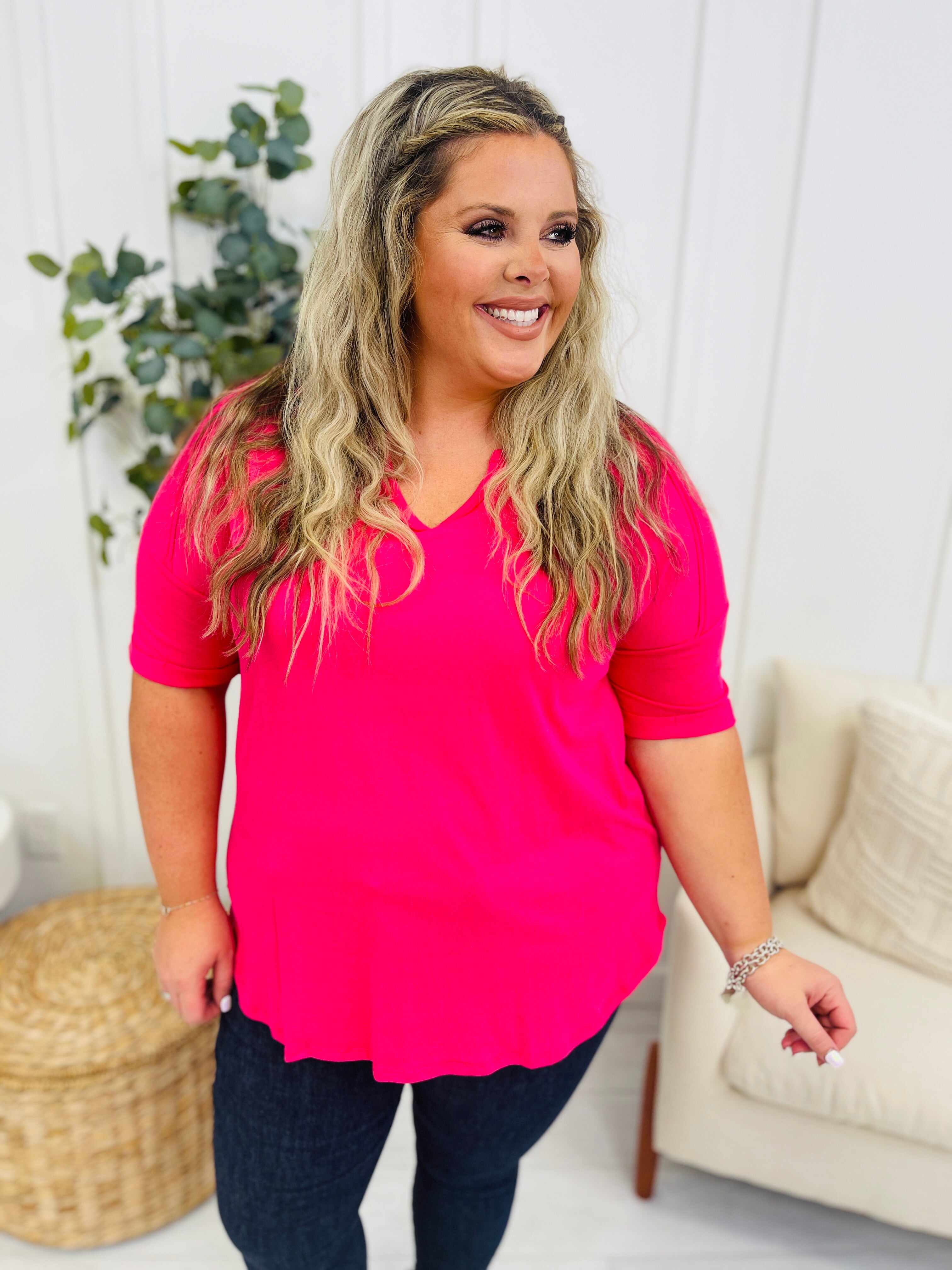 DOORBUSTER! REG/CURVY Seen Together Top- Multiple Colors!