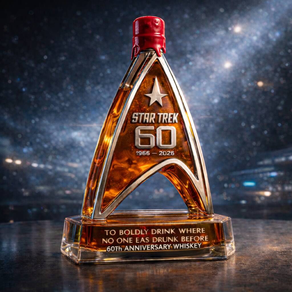 ST 60th Anniversary Whiskey Bottle