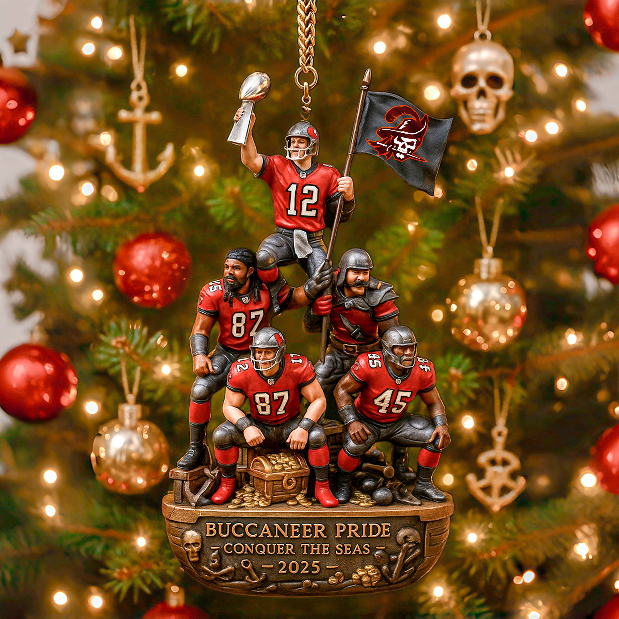 Buccaneers Victory Team Ornament