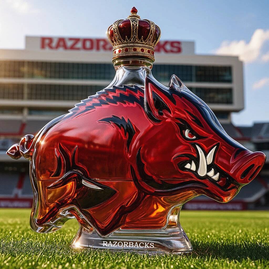 Arkansas Razorbacks Whiskey bottle