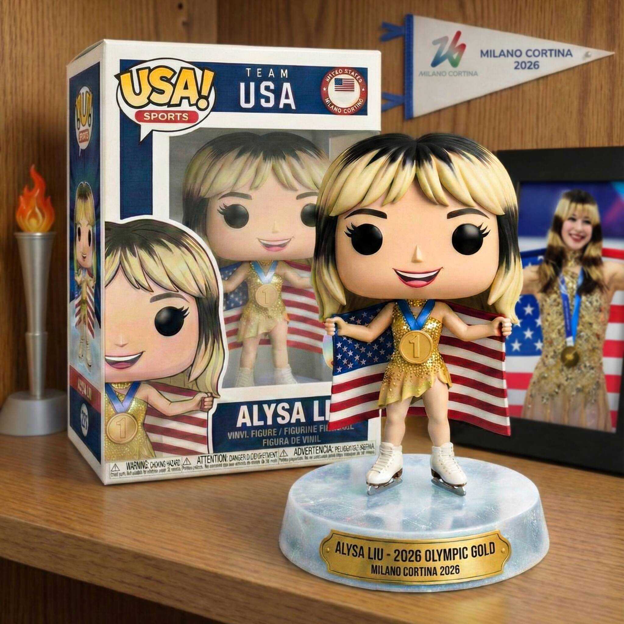 Alysa Liu – 2026 Winter Olympic Gold Commemorative Pop! Figure