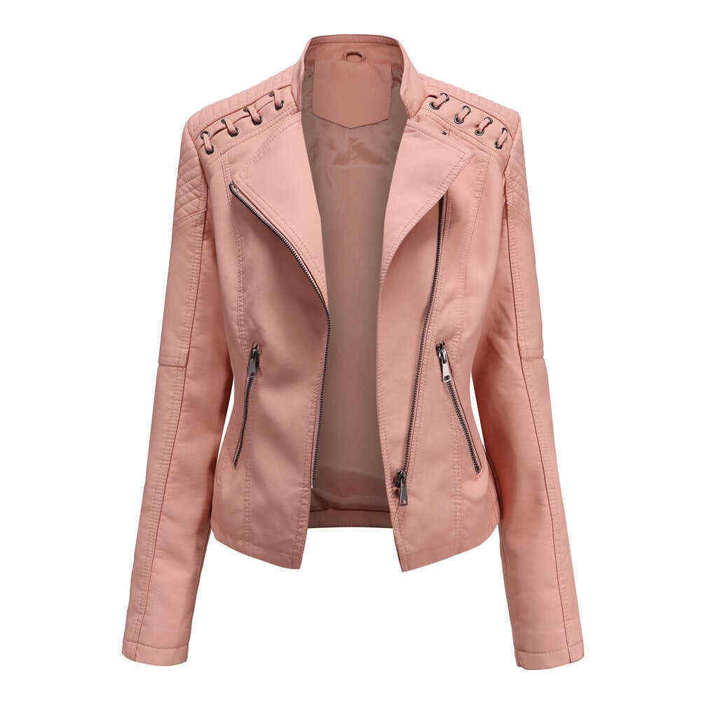 Washed Lambskin Leather Jacket