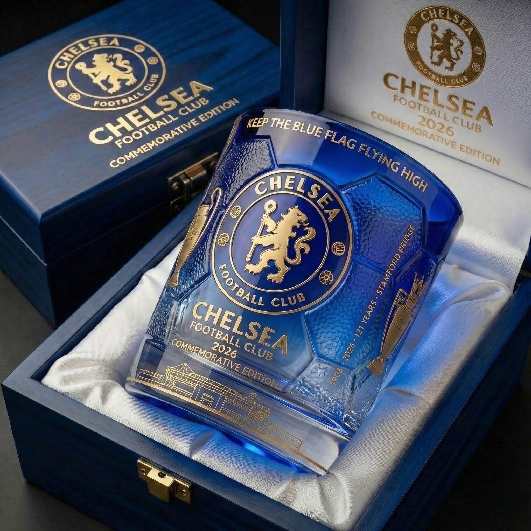 Chelsea FC 2026 Heritage Collection Whiskey Glass