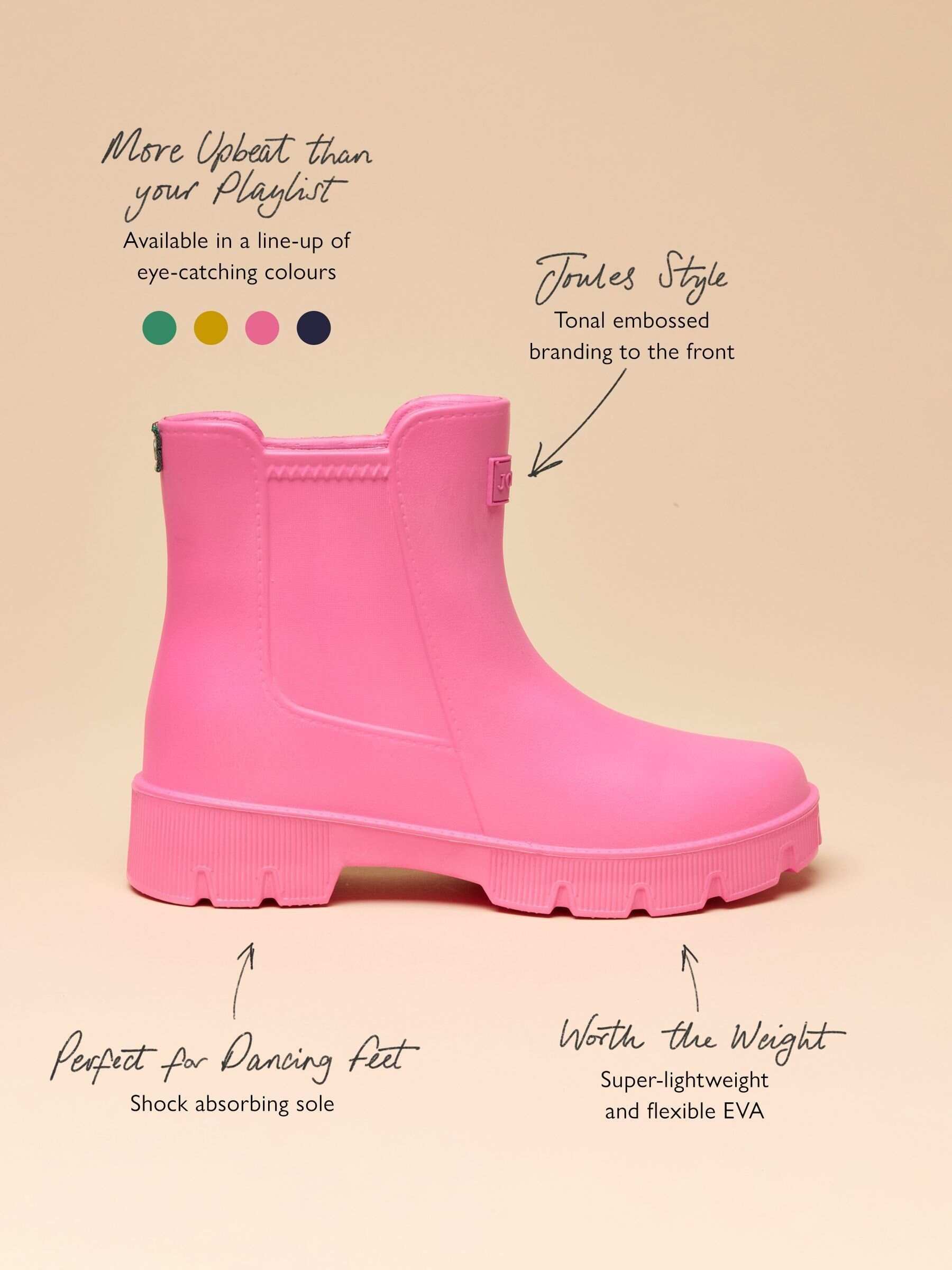 Raindance Black Lightweight EVA Ankle Wellies