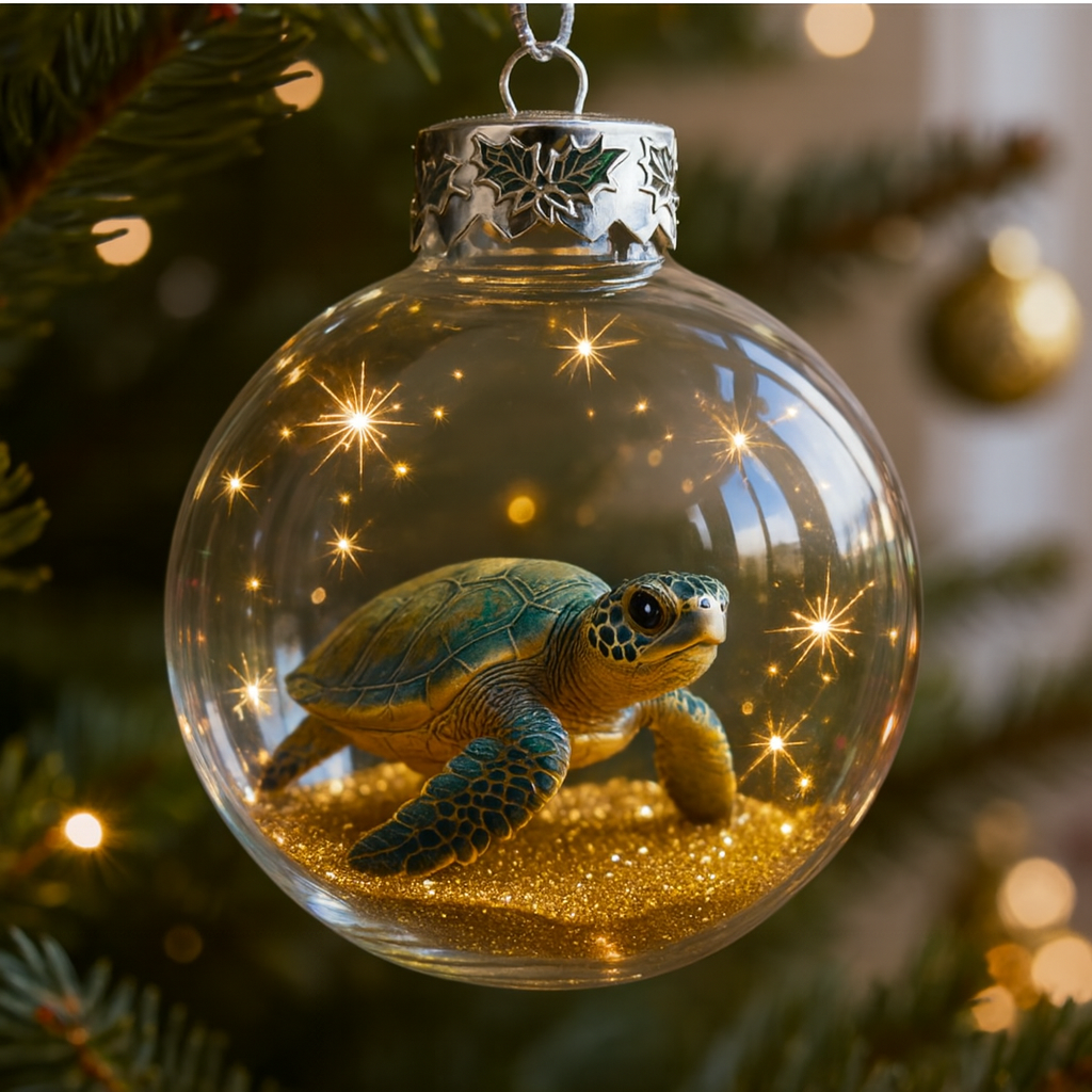 Sea Turtle Christmas Ornament