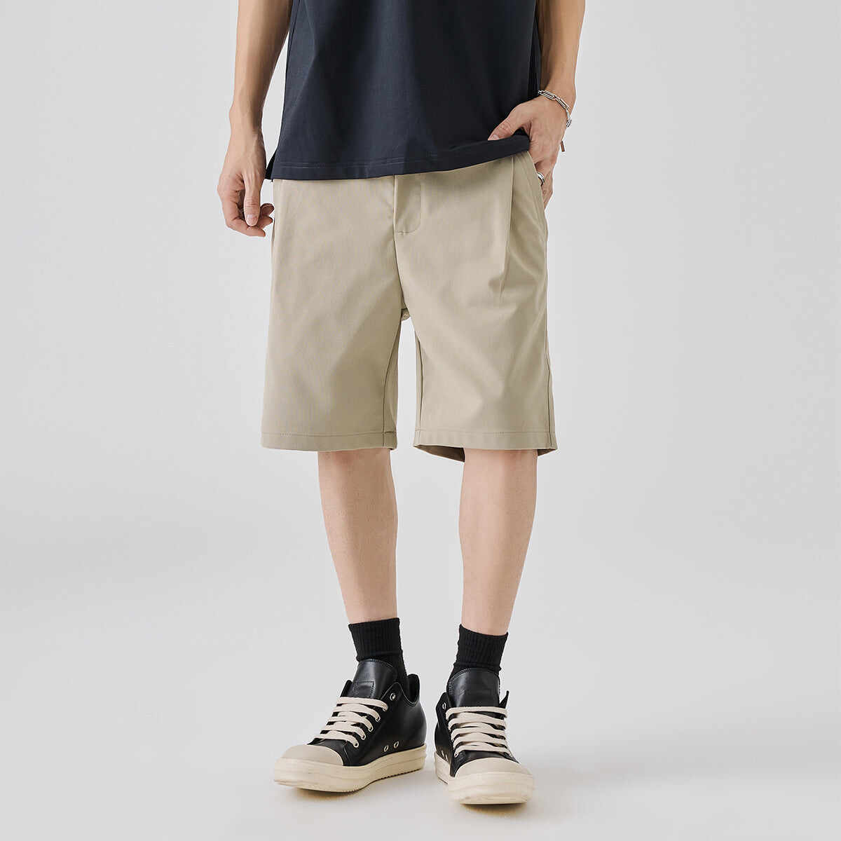Summer Outdoor Wear Simple Straight Five Points Business Casual Trousers