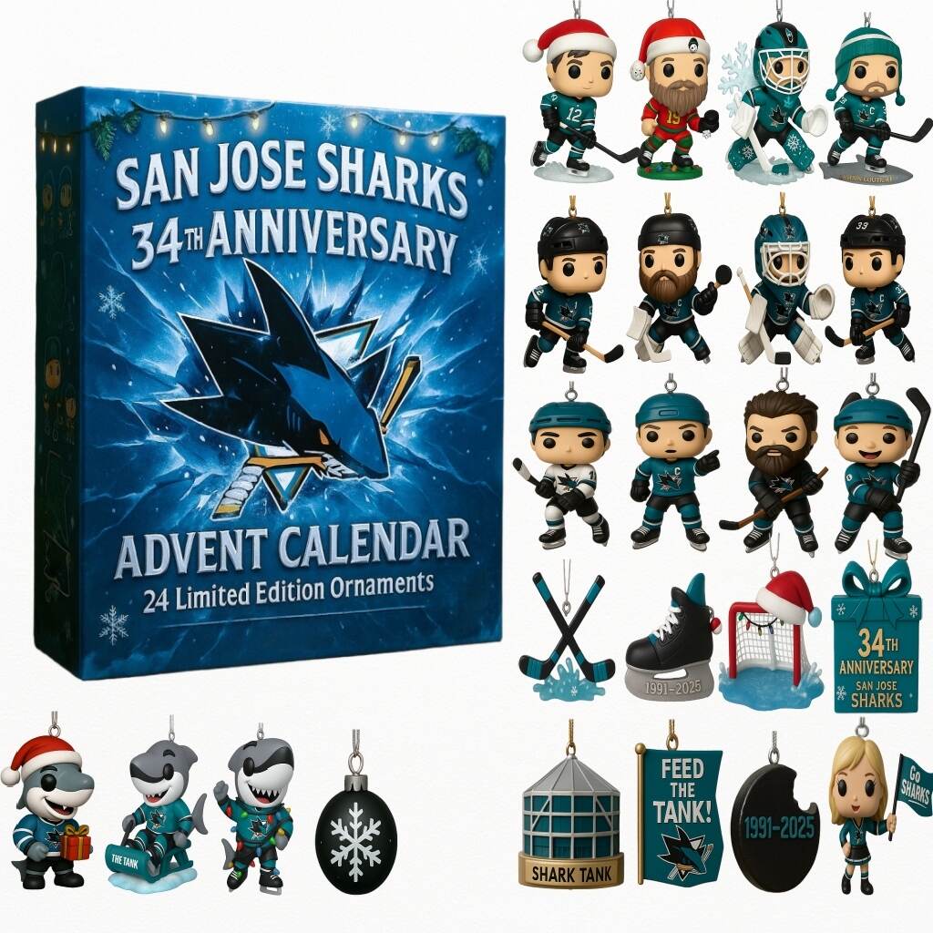 San Jose Sharks 34th Anniversary 2025 Advent Calendar
