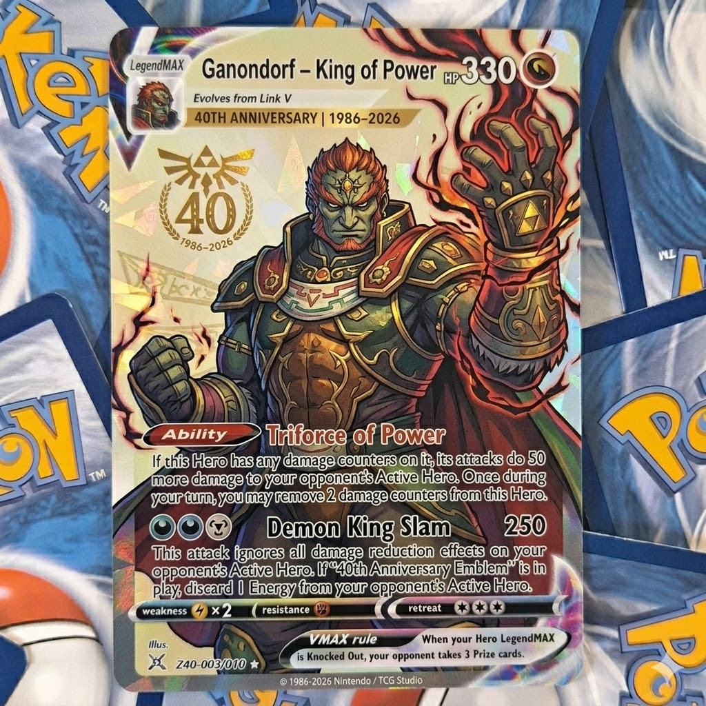 The Legend of Zelda 40th Anniversary TCG Cards