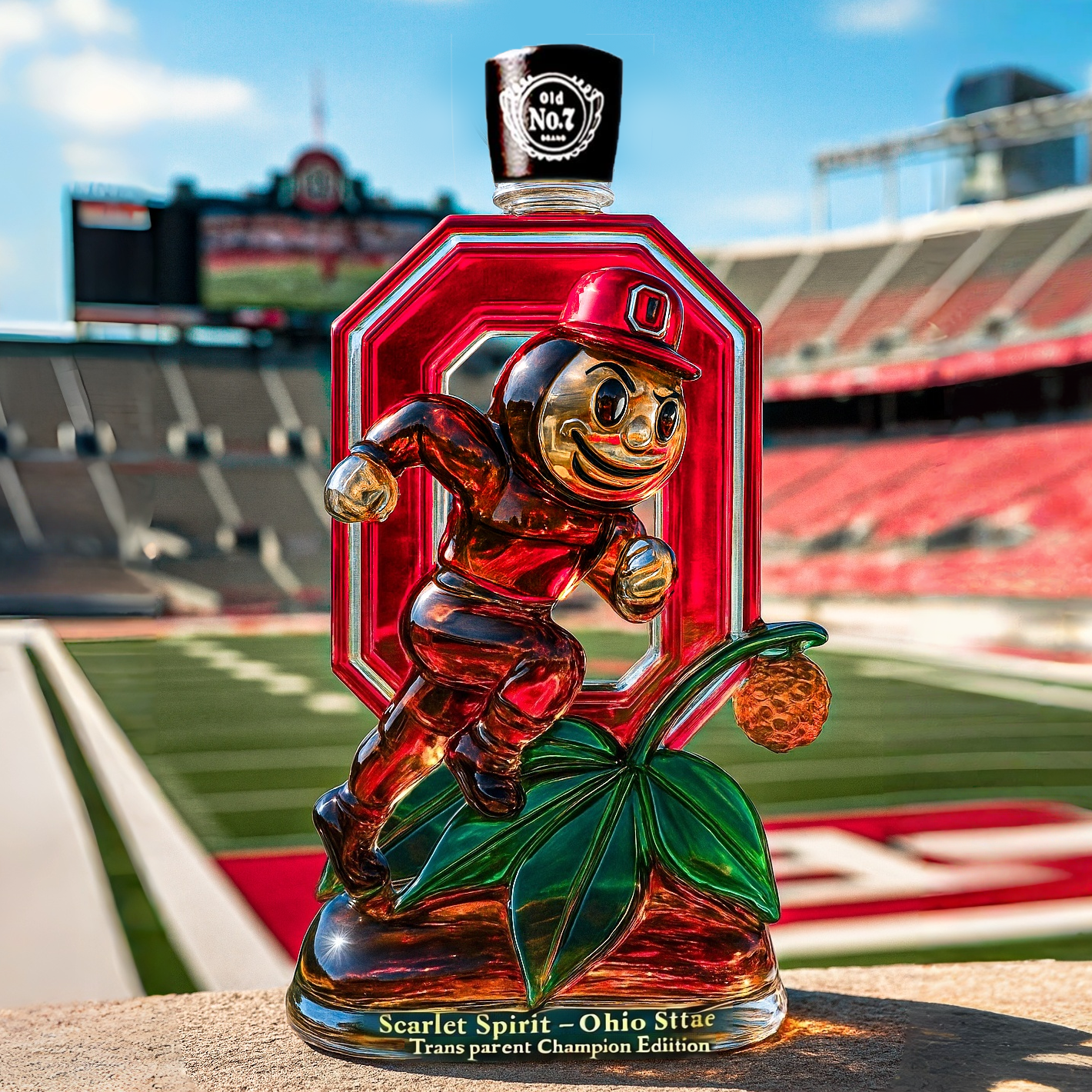 Ohio State Champion Edition Whiskey Bottle