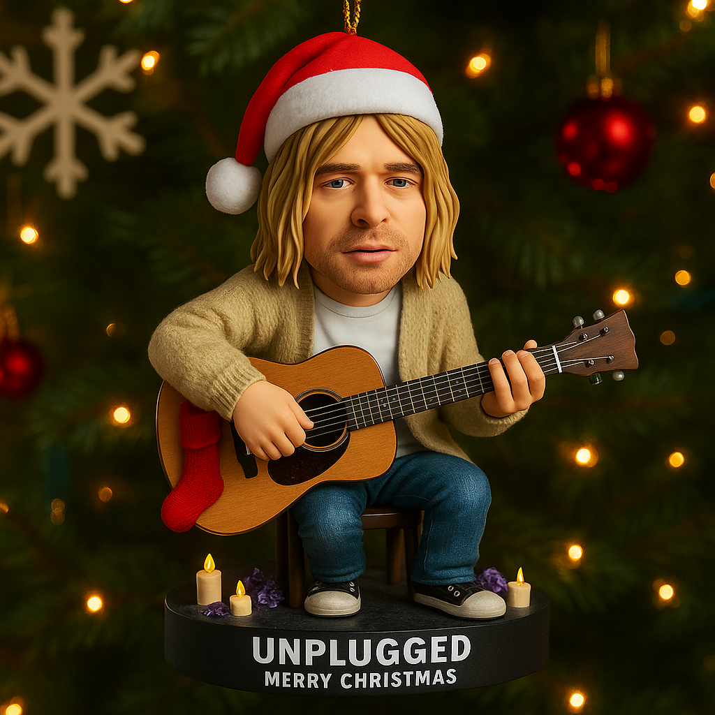 Kurt Cobain 2025 Stylized Christmas Ornament Collection – Smells Like Christmas Edition