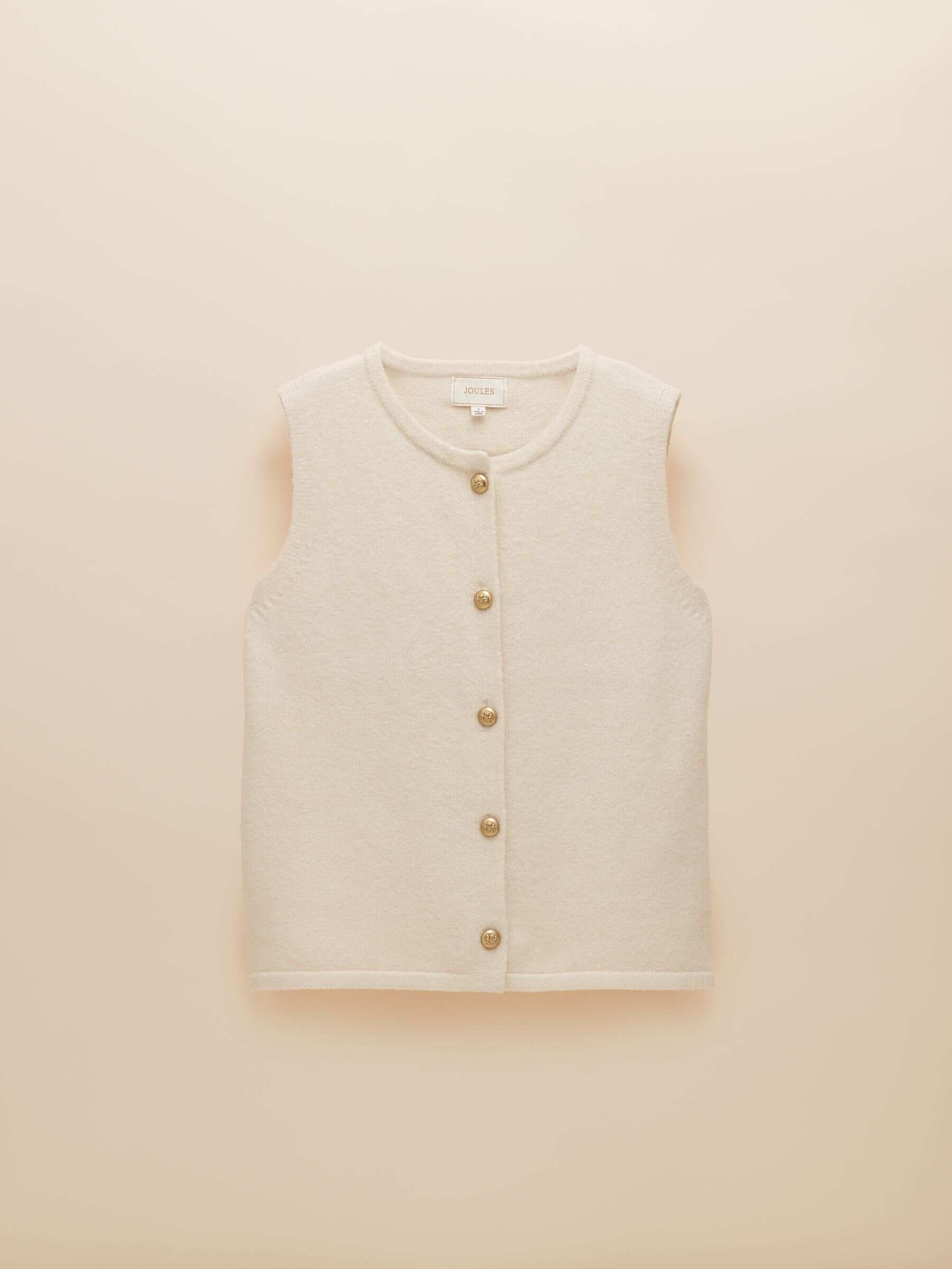 Holly Pink Button Through Knitted Vest