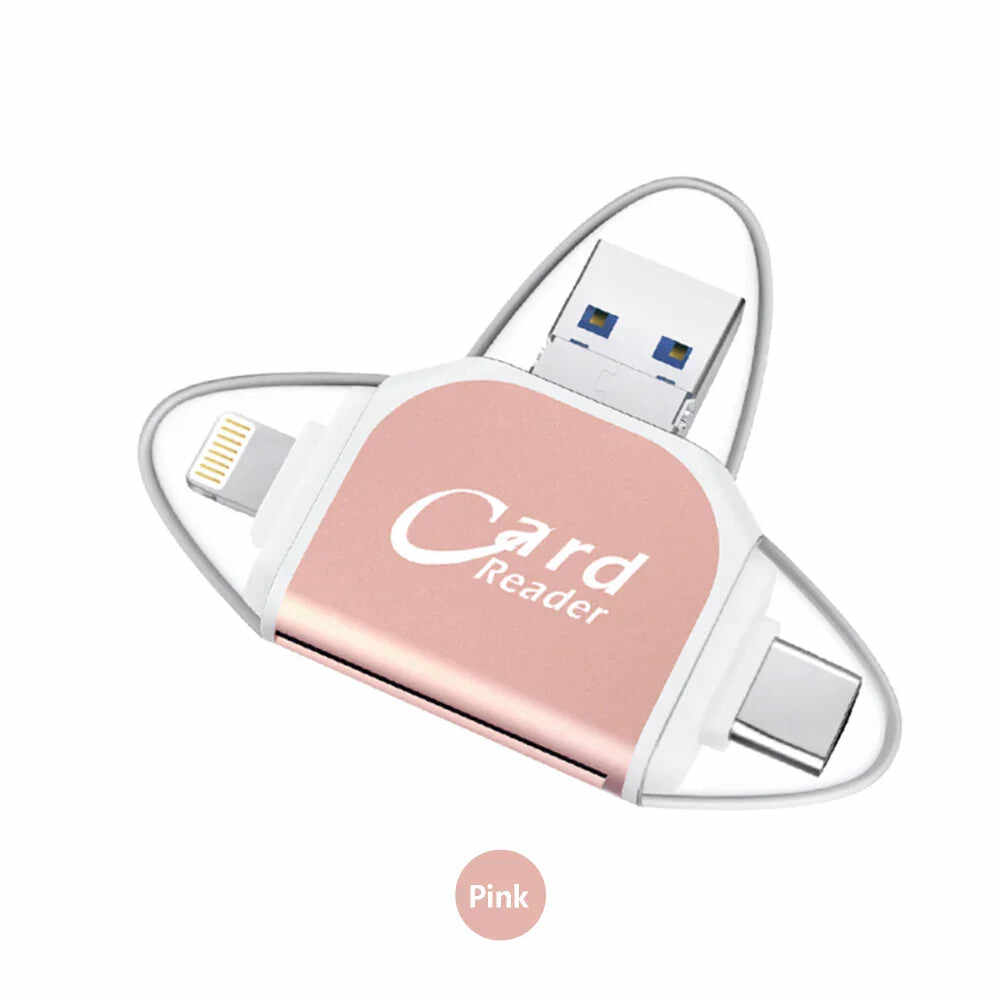 Multi-Port 4in1 Universal SD TF Card Reader