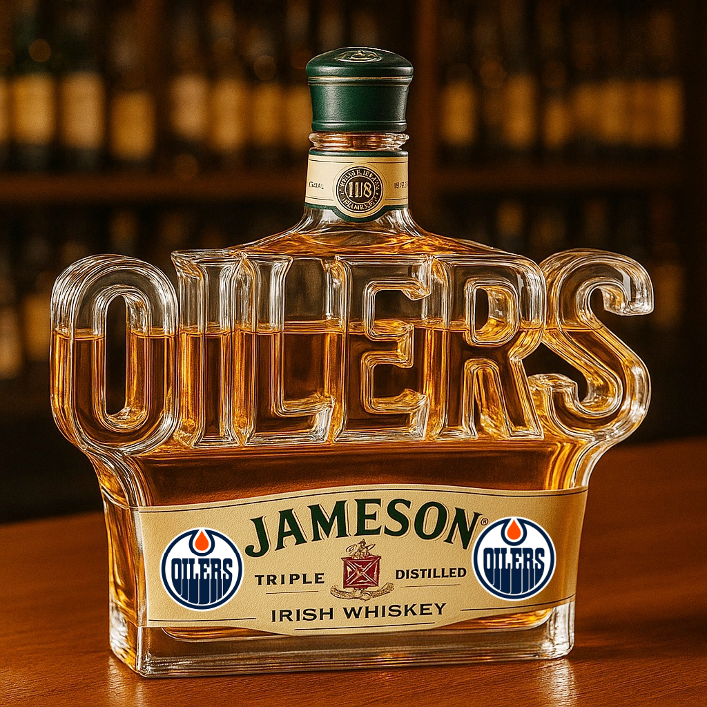 OILERS Whiskey Bottle