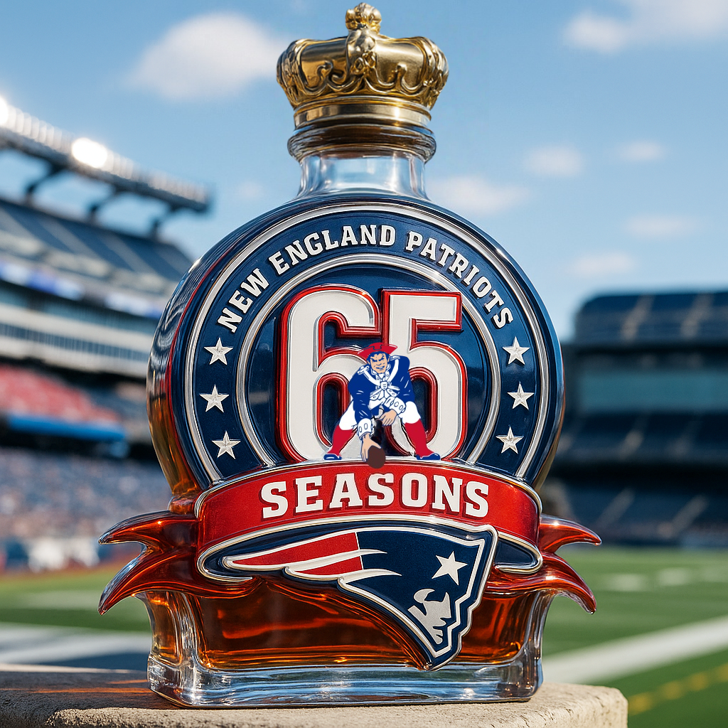 New England Patriots Limited Edition Whiskey Bottle