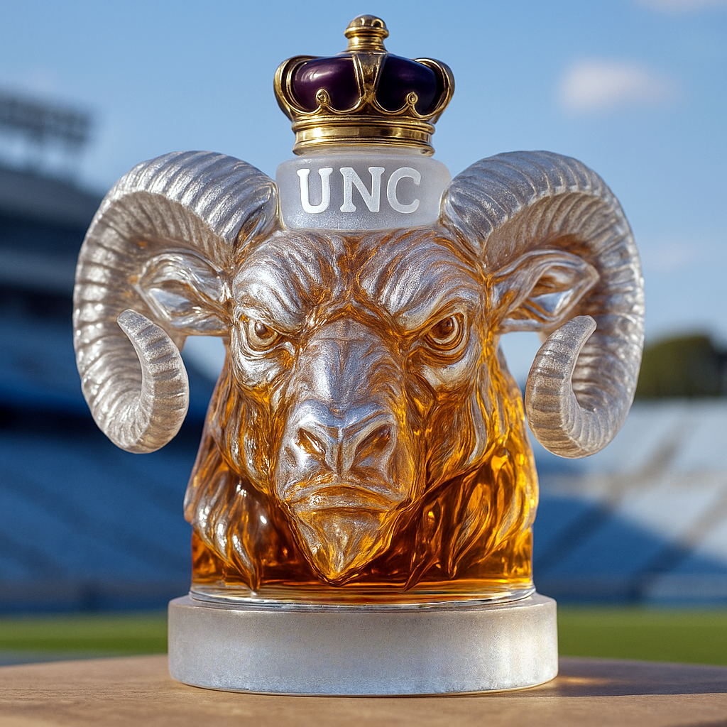 UNC Ram Whiskey Bottle