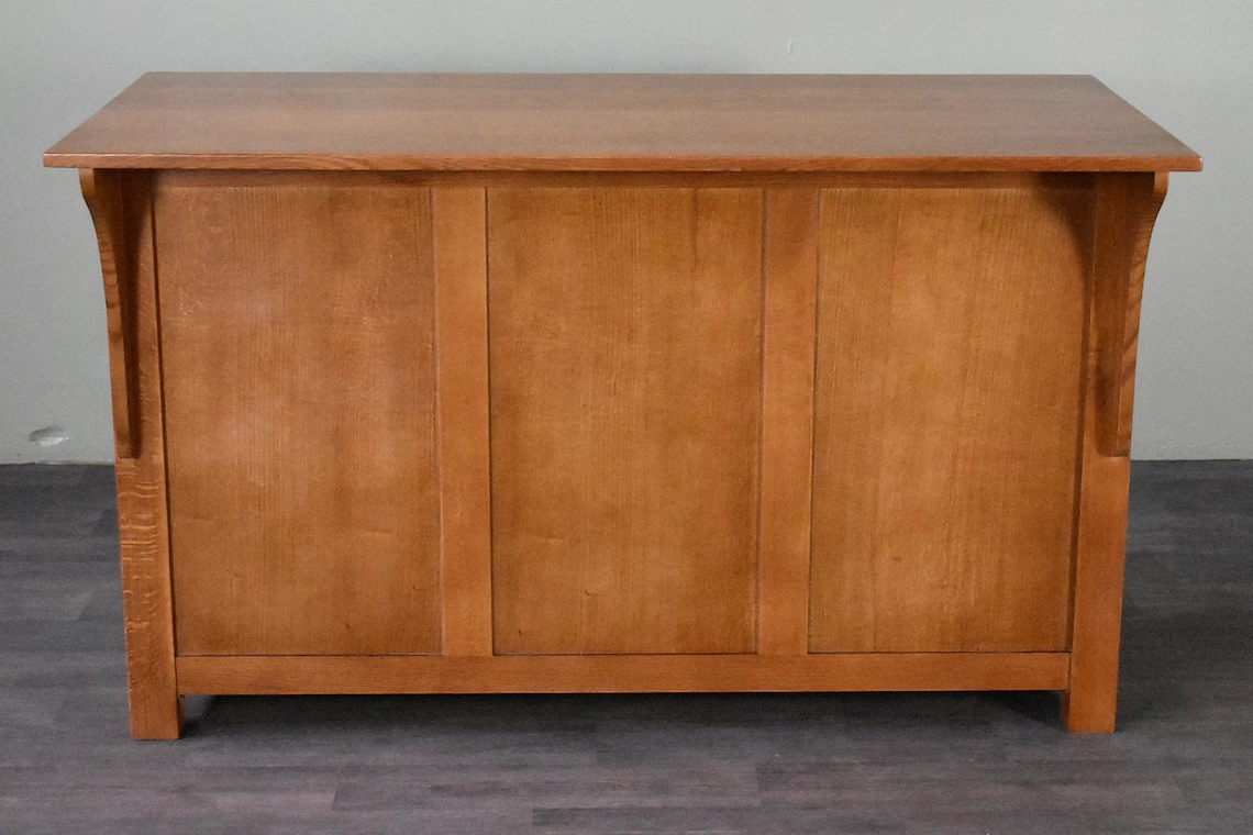 Mission 4 Drawer Oak Kitchen Island 60'' - Michael's Cherry