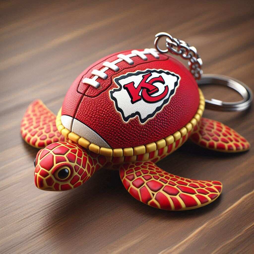 🐢🏈Football Turtle Keychain