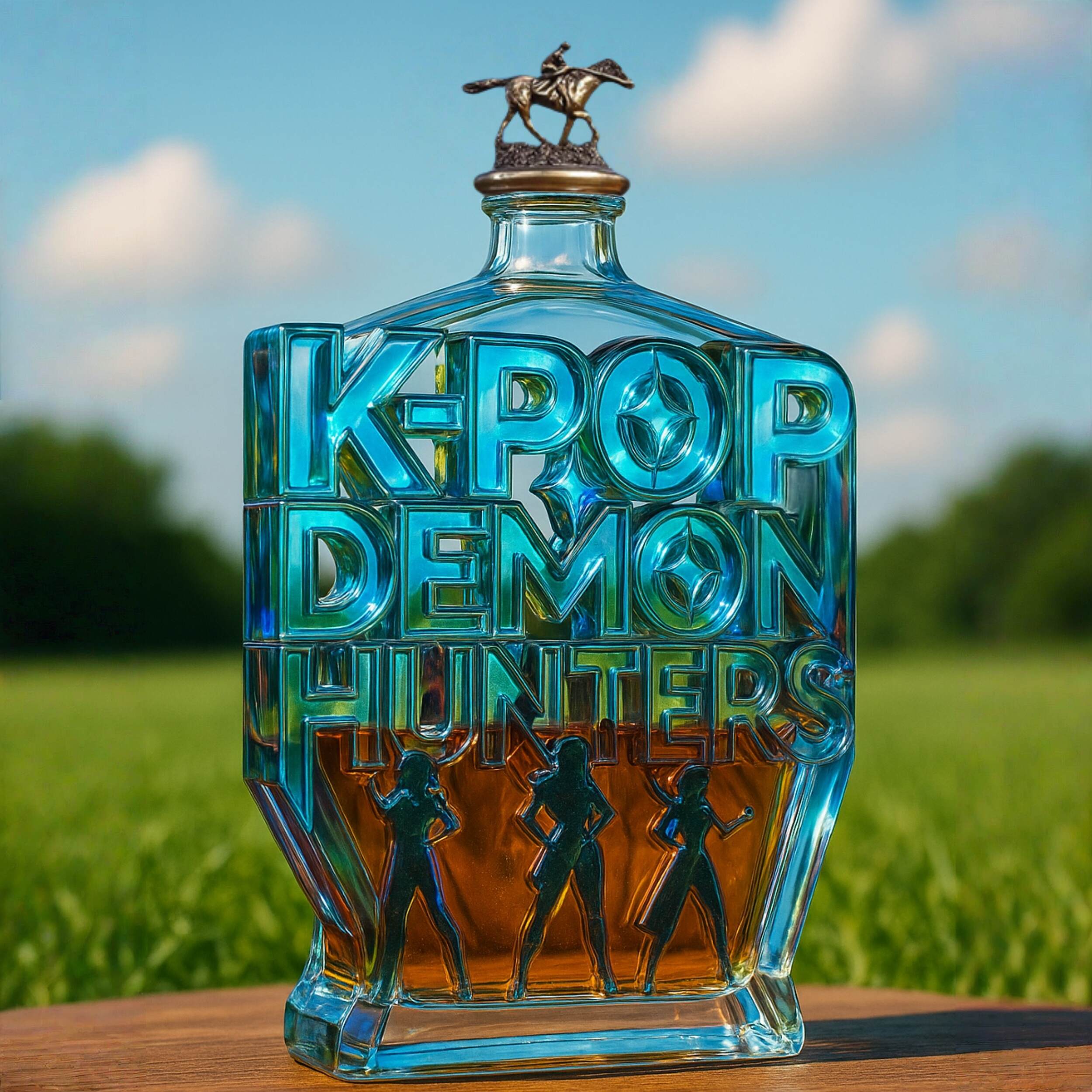 K-Pop Demon Hunters Whiskey Bottle