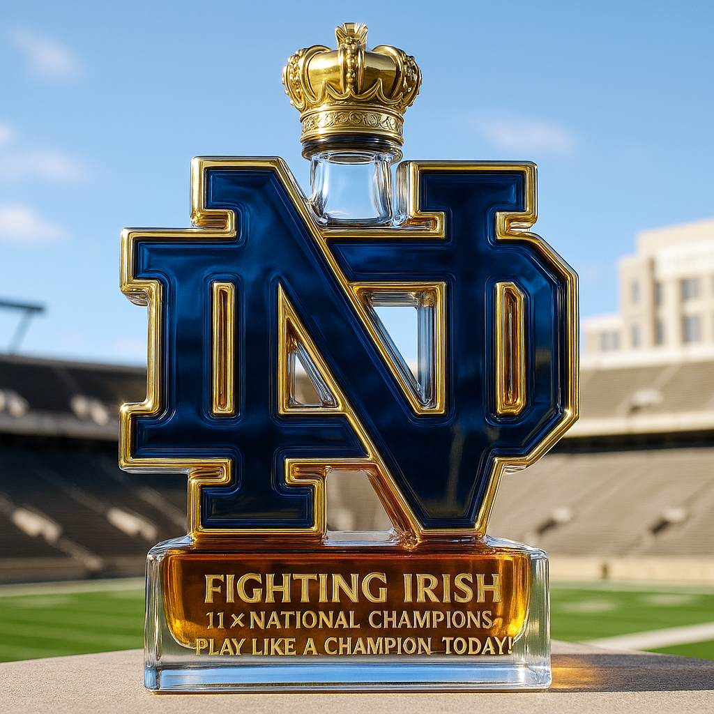 Notre Dame Fighting Irish Limited-Edition Whiskey Bottle