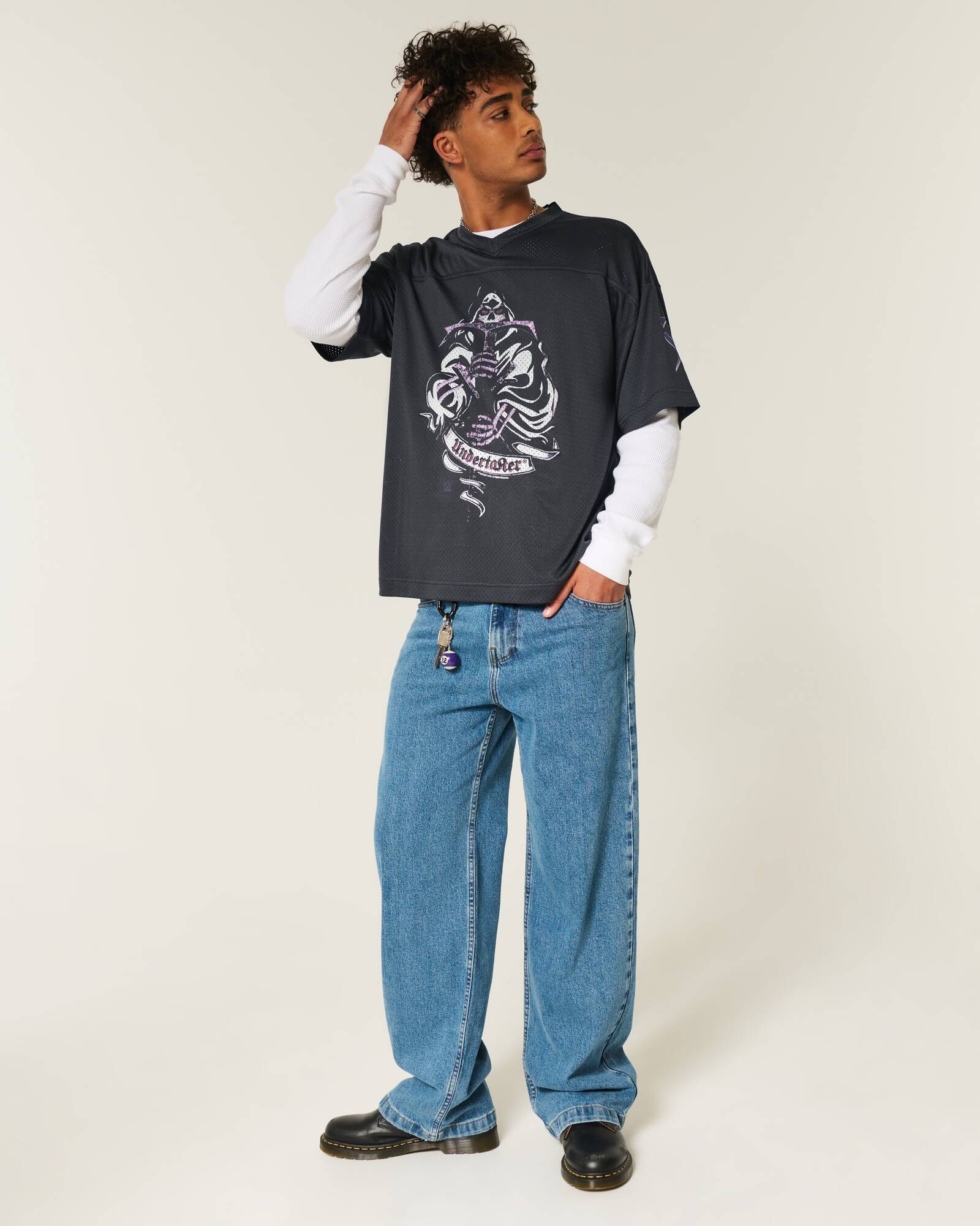 Baggy Undertaker Graphic Football Jersey