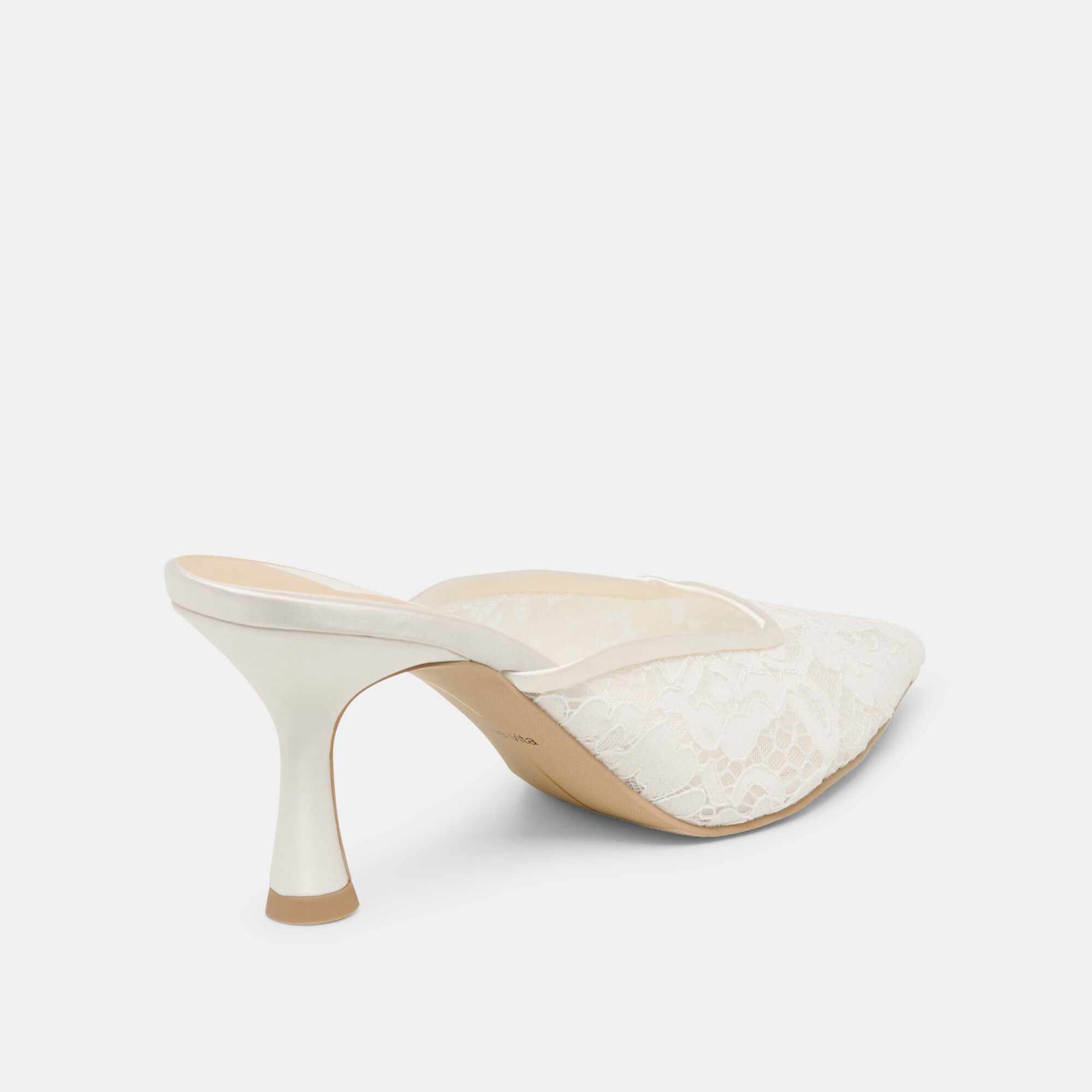 CLEO HIGH HEELS TRUE WHITE LACE