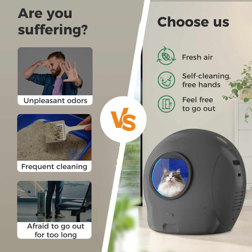 Automatic Self Cleaning Cat Litter Box