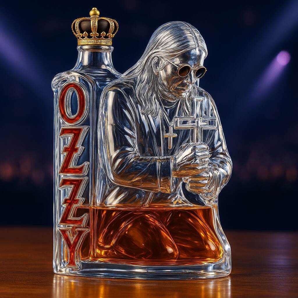 🕯️OZZY OSBOURNE Commemorative Whiskey Bottle