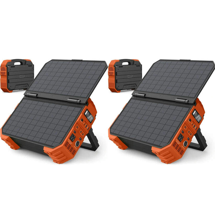 Spring Sale💥Last Day Buy 1 Get 1 Free💥Portable Power Station with Built-in Solar Panel