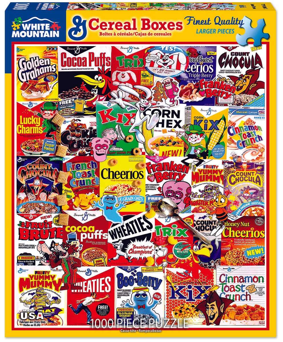 Cereal Boxes (1261pz) - 1000 Piece Jigsaw Puzzle