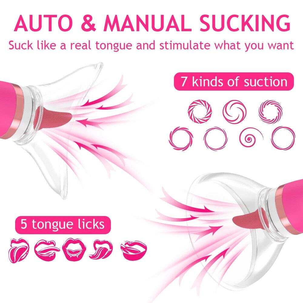 PASSION PULSE Red Power - Clit & Nipple Sucking Vibrator