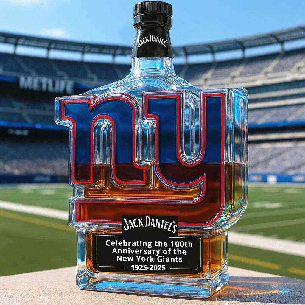 New York Giants 100th Anniversary Whisky Collector's Edition Bottle