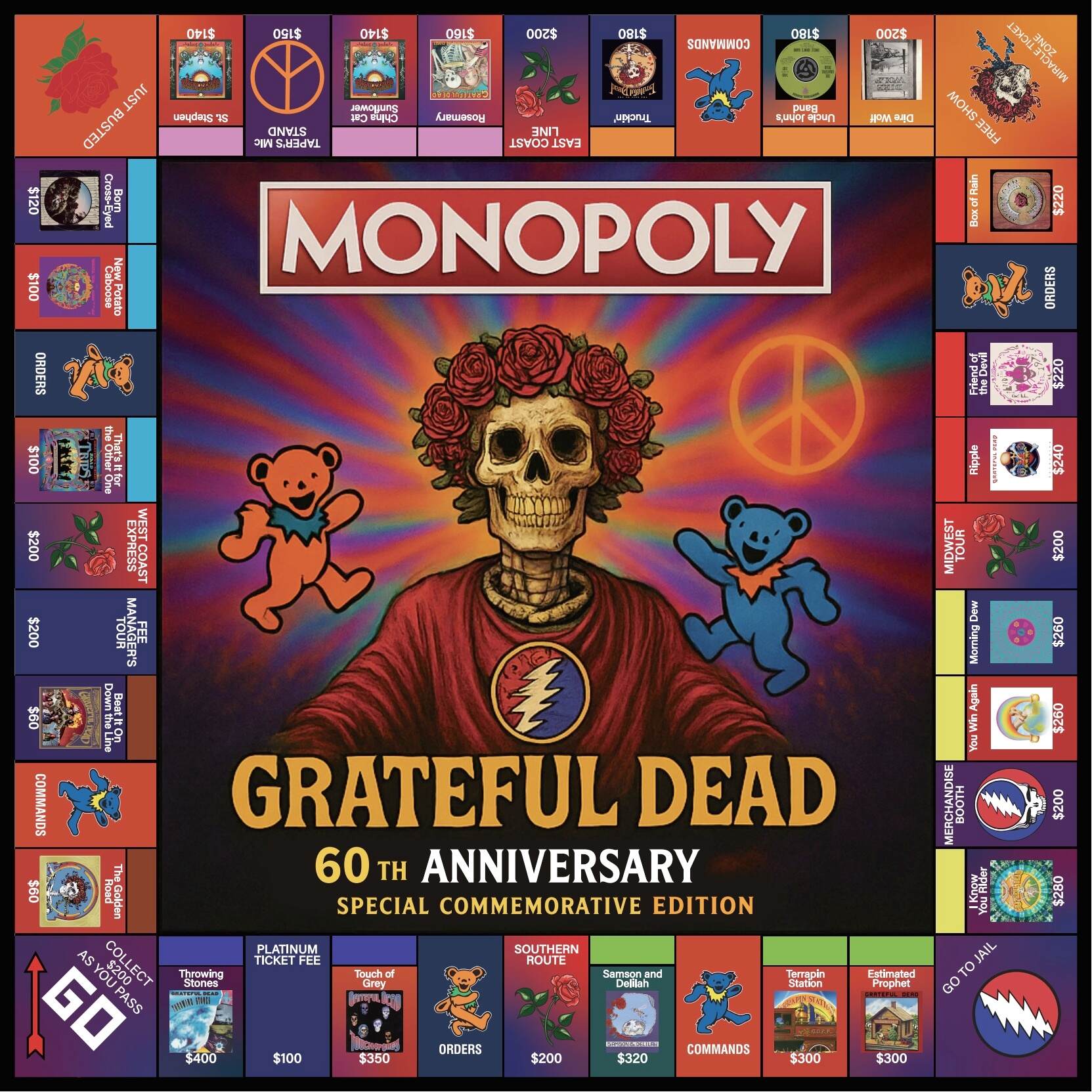 MONOPOLY: Grateful Dead – 60th Anniversary Special Commemorative Edition