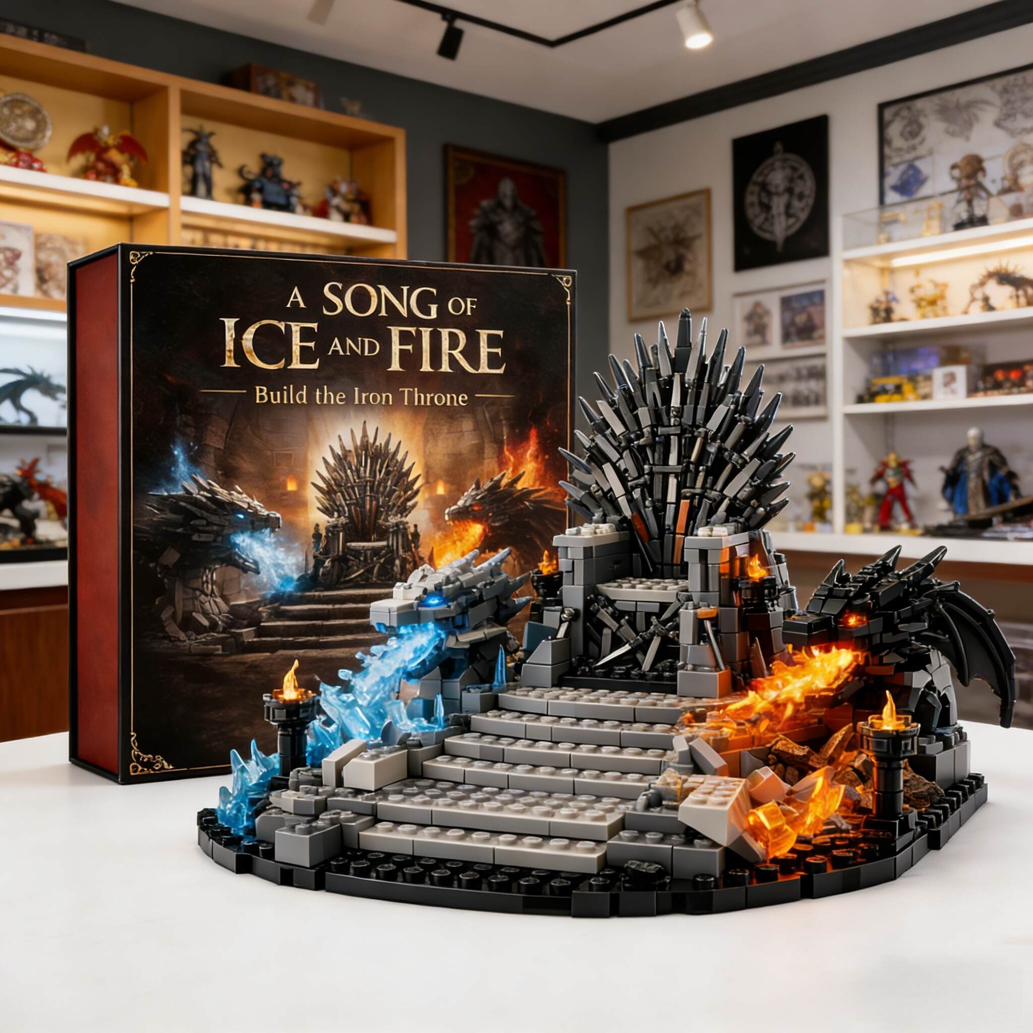 A Song of Ice and Fire – Iron Throne Building Block Display Model