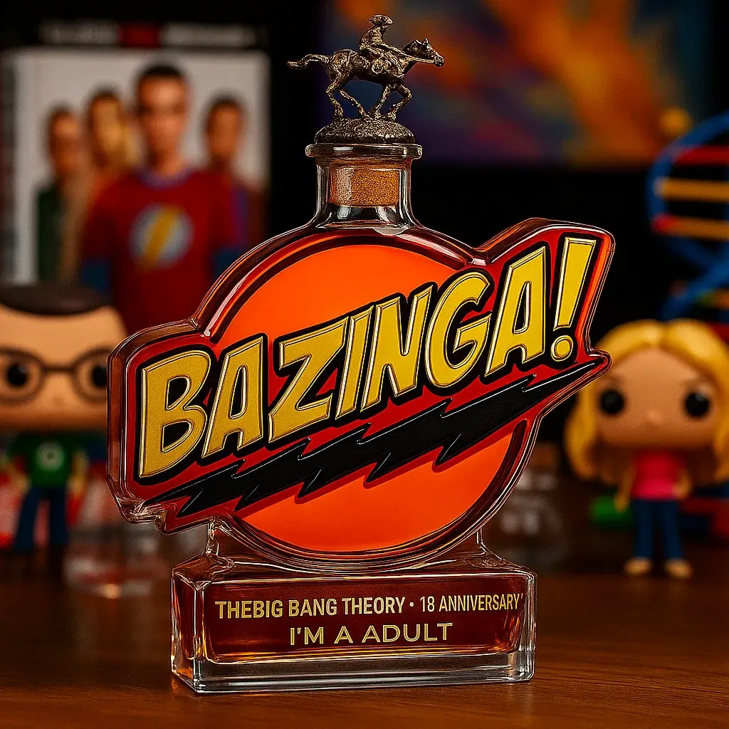 The Big Bang Theory 'Bazinga！' Whiskey Bottle