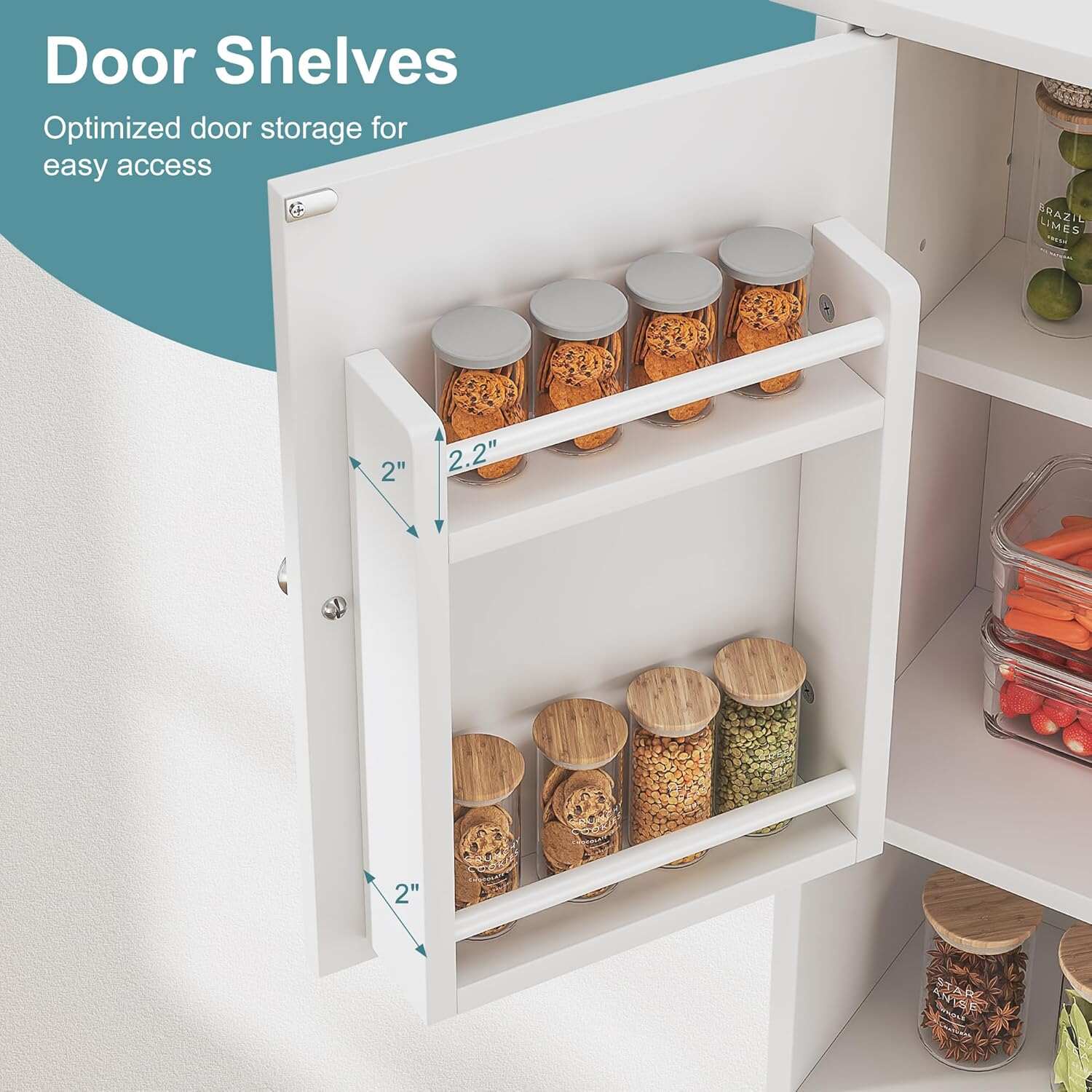 VECELO Bathroom Wall Cabinet with LED Light