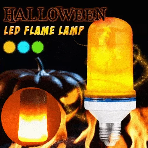 LED flame light bulb with gravity sensing effect