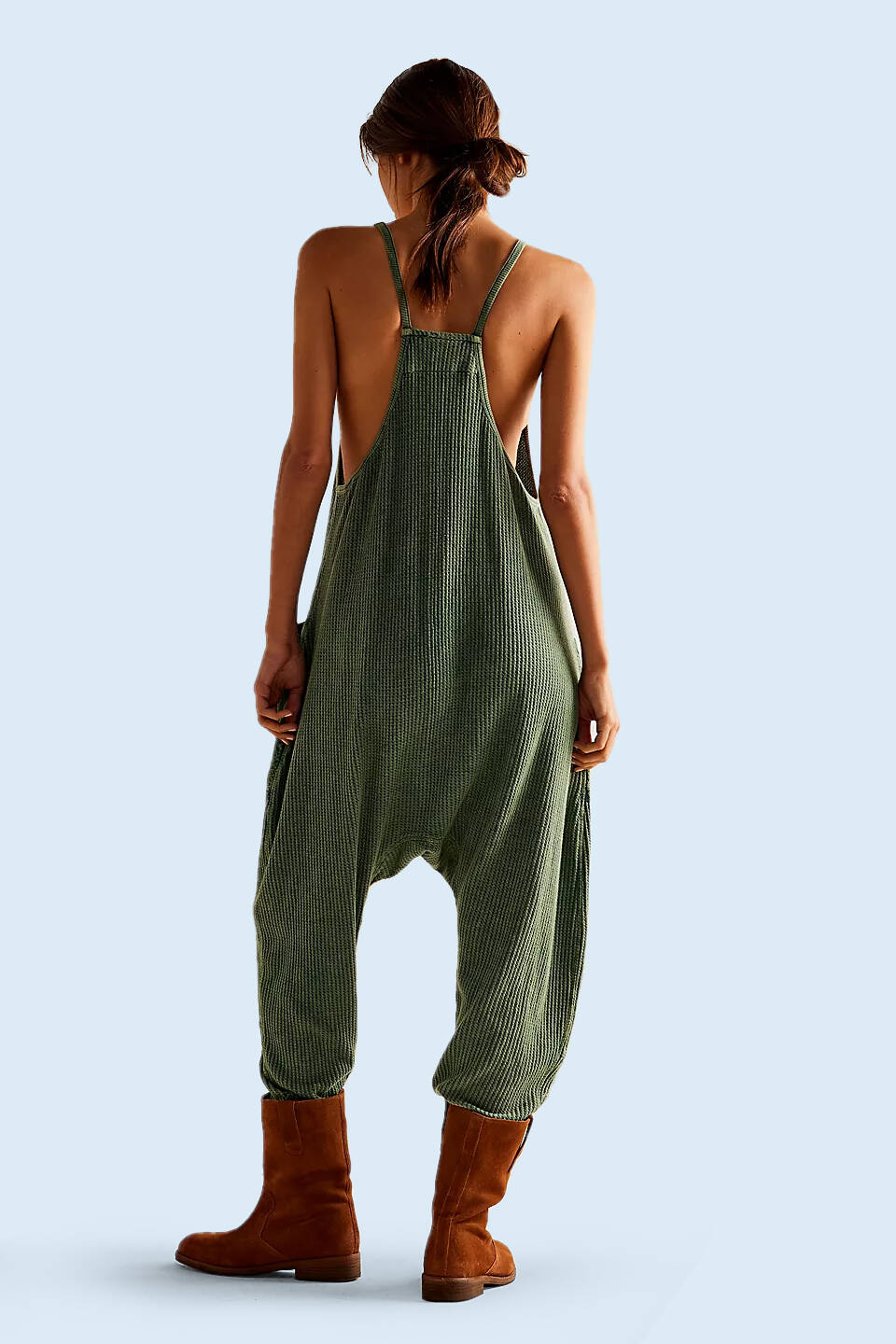 Waffle Jumpsuit (Buy 2 Free Shipping)