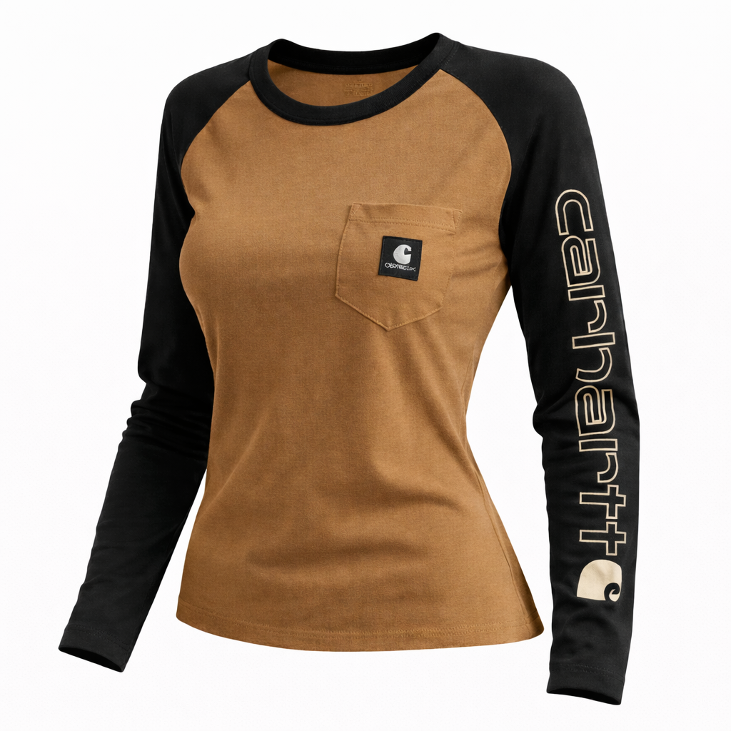 Women's Basic Everyday Round Neck Long-sleeved T-shirt