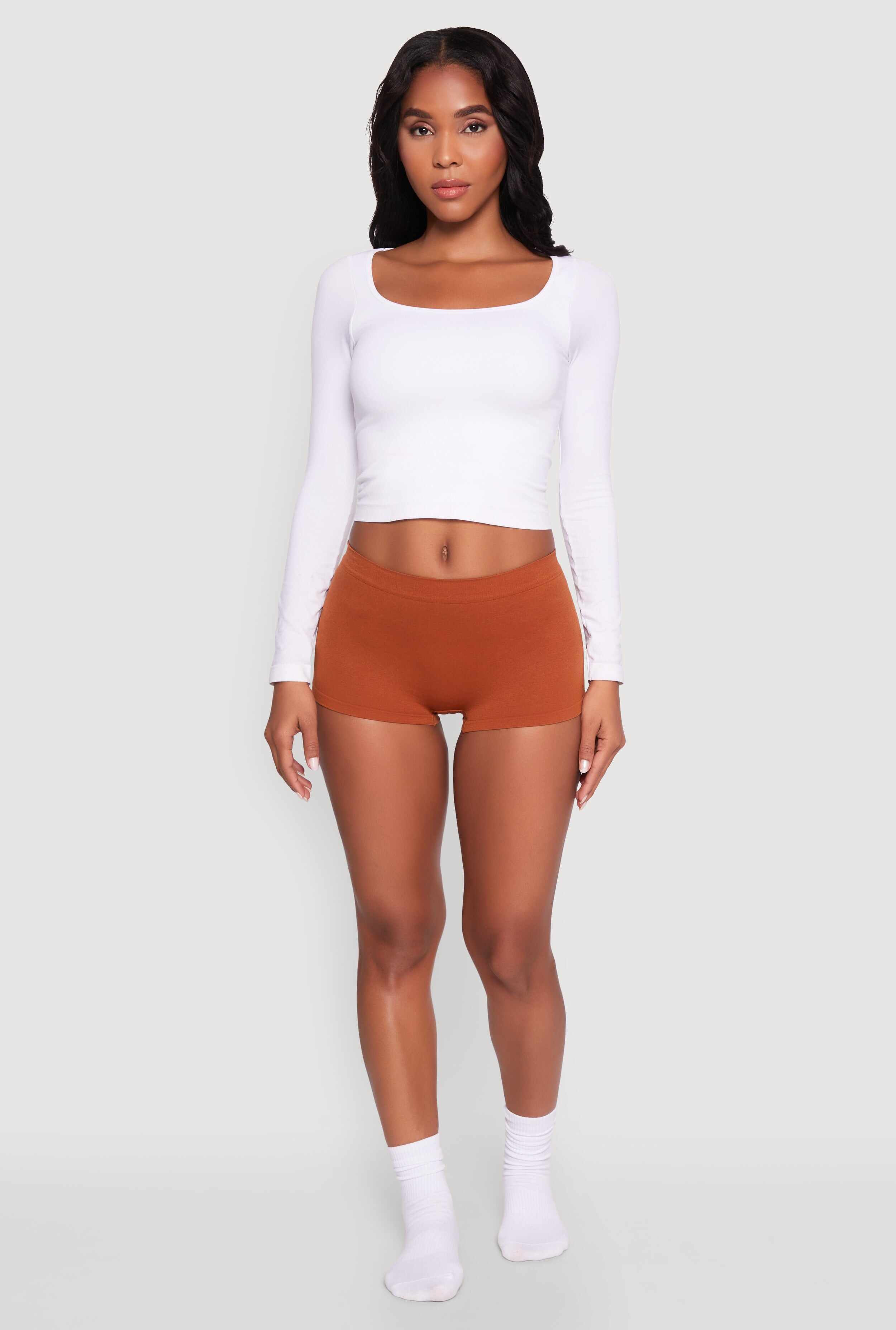 Solid Seamless Boyshort Panty