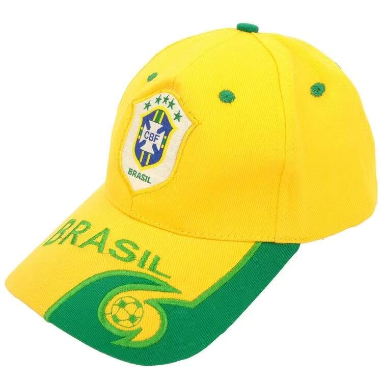Brazilian-style football-themed baseball cap