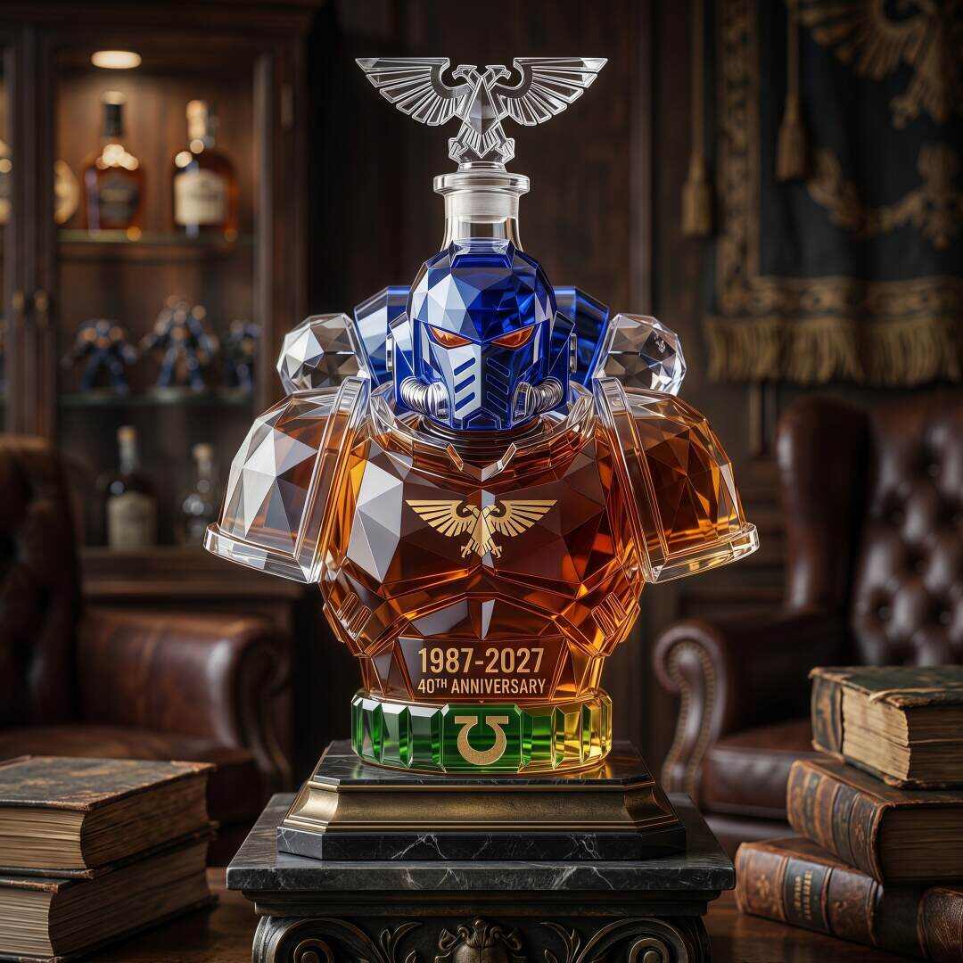 ⚔️ Warhammer 40k 40th Anniversary Crystal Whiskey Decanter