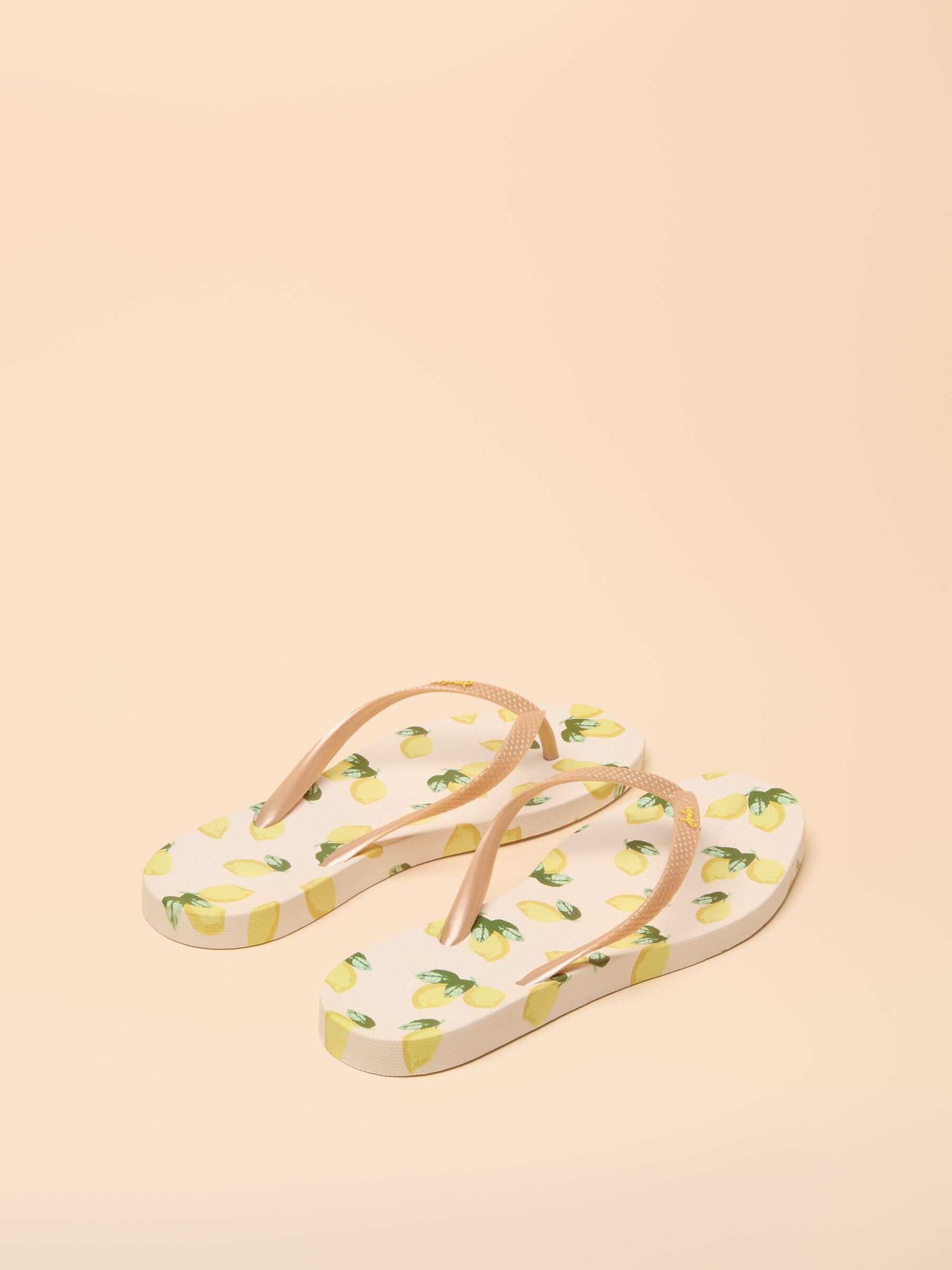 Sunvale Navy Tile Print Flip Flops