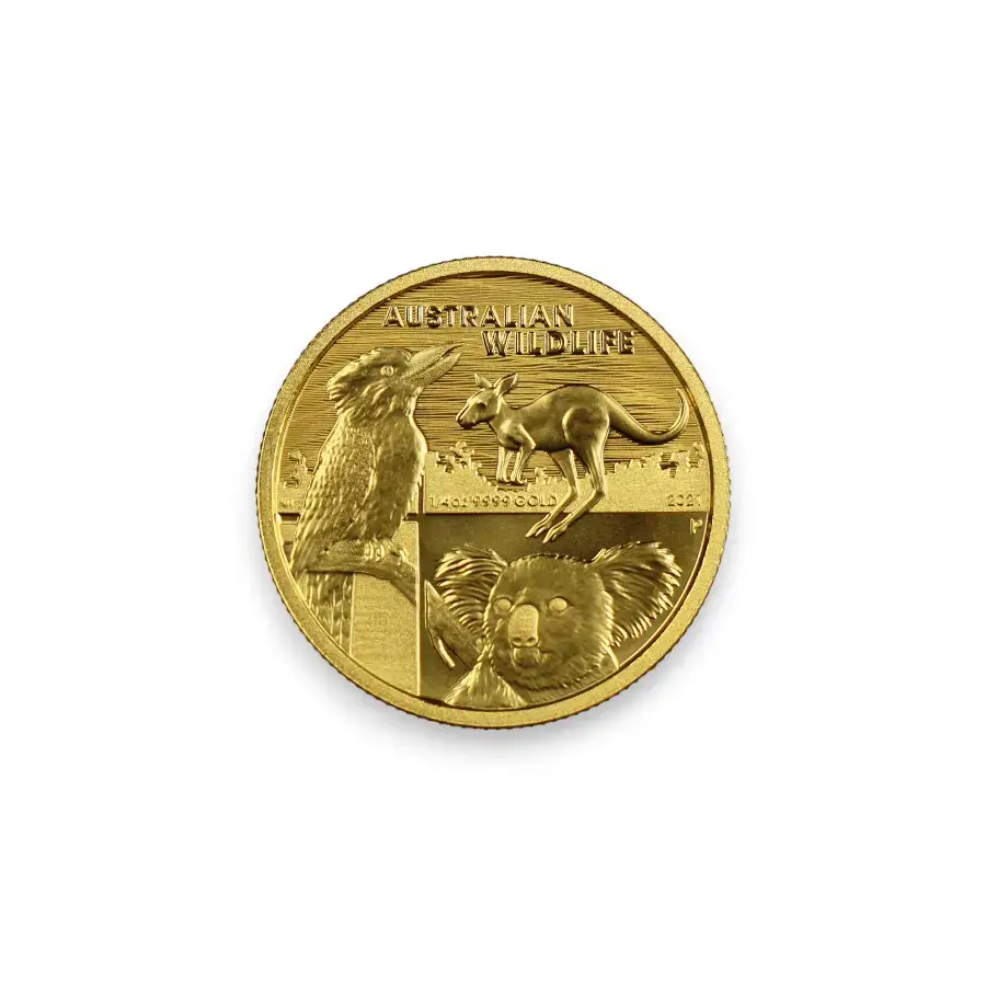 1/4 oz Australian Wildlife Perth .9999 Fine Gold $25 Coin