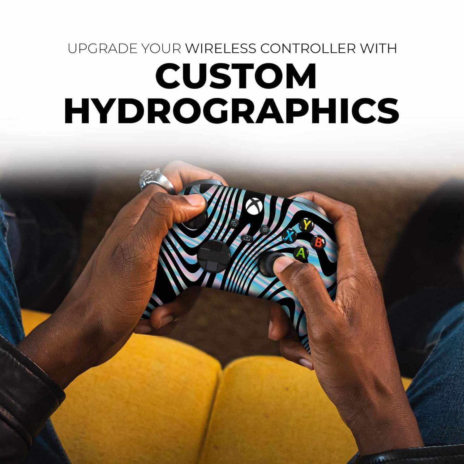 DreamController Original X-box Wireless Controller Special Edition Customized Compatible with X-box One S/X-box Series X/S & Windows 10 Made with Advanced HydroDip Print Technology(Not Just a Skin)