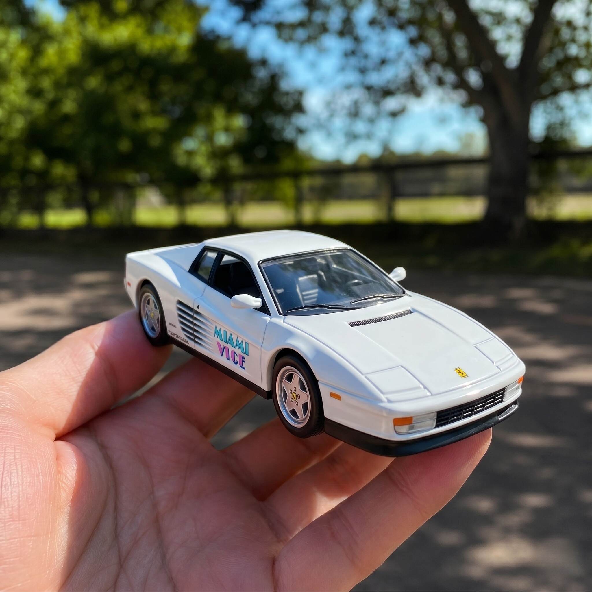 Hot Wheels Miami Vice 42nd Anniversary White Ferrari Testarossa